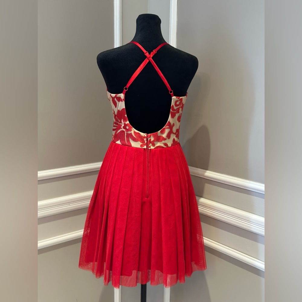 VALENTINE’S DAY - Nights by Teeze Me Women's Red Cocktail / Party Dress - size 9 - Picture 6 of 14